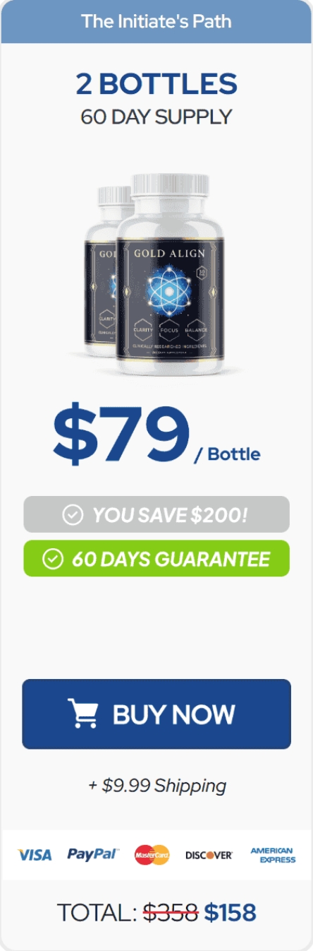 GoldAlign™ 2 Bottle Daily Wellness & Balance Support